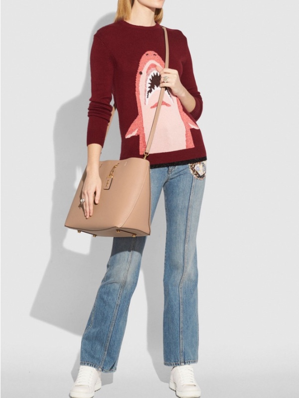 COACH ROGUE TOTE WITH FLORAL BOW PRINT INTERIOR (28430) - Picture 15 of 15
